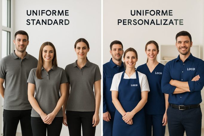 Uniforme personalizate vs. uniforme standard Uniforme personalizate vs. uniforme standard