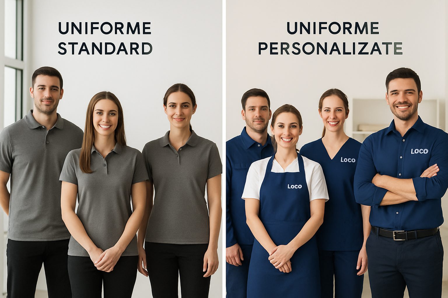 Uniforme personalizate vs. uniforme standard Uniforme personalizate vs. uniforme standard